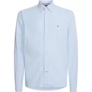 Image of Tommy Hilfiger Core 1985 Flex Oxf Stp Rf Shirt - White