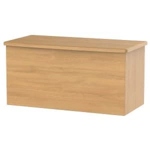 Image of Robert Dyas Edina Ready Assembled Blanket Box - Modern Oak