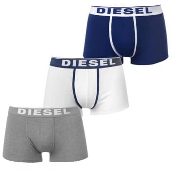 Image of Diesel Damien 3 Pack Trunks - Blu/Wht E4120