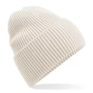 Image of Beechfield Cuffed Recycled Oversized Beanie (One Size) (Oatmeal)
