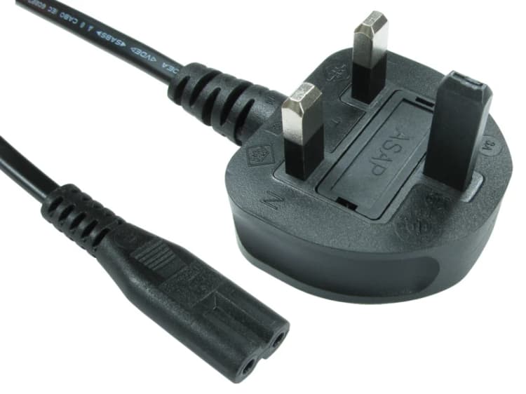 Image of Cables Direct UK - C7 3m Black 2m C7 coupler