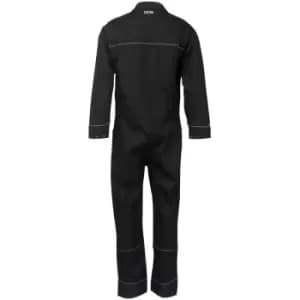 Image of Trade Long Sleeved Coveralls Black - Large / Regular - JCB