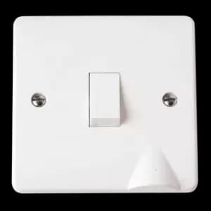 Image of Click Scolmore Mode 20A 1 Gang Rocker Switch Polar White - CMA022
