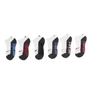 Image of Nike 6 Pack of Just Do It No Show Socks - Multi