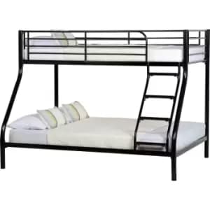 Image of Seconique Tandi Triple Metal Sleeper Bunk Bed Black