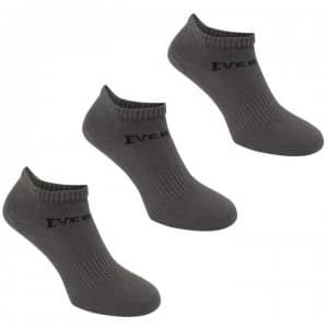 Image of Everlast 3 Pack Trainer Socks Junior - Grey