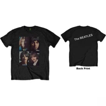 Image of The Beatles - White Album Faces Mens Large T-Shirt - Black