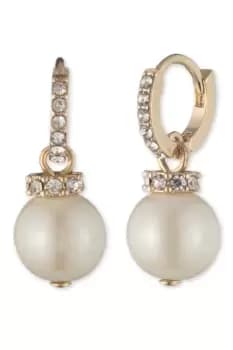 Image of Ladies Lauren Ralph Lauren Jewellery Pave Huggie Earrings 14G00233