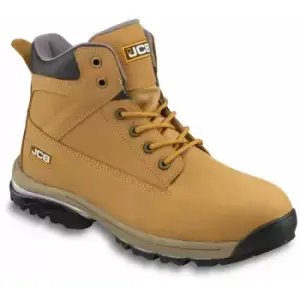 Image of WORKMAX Safety Work Boots Tan Honey Steel Toecap & Midsole - Size 9 - JCB