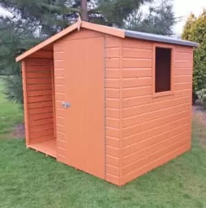 Image of Shire Lewis Handmade Shed With Log Store