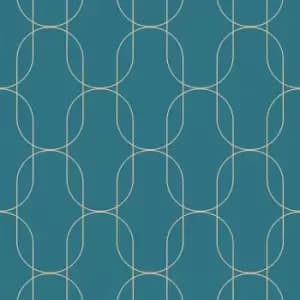 Image of Superfresco Colours Eternity Teal Wallpaper