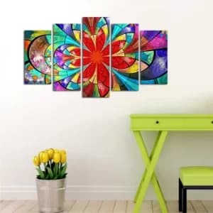 Image of 5ABSMDF-10 Multicolor Decorative MDF Painting (5 Pieces)
