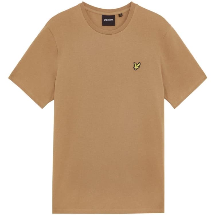 Image of Lyle and Scott Basic Logo T Shirt Tigers Eye male M