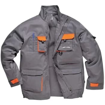 Image of TX10GRR4XL - sz 4XL Texo Contrast Jacket - Grey - Portwest