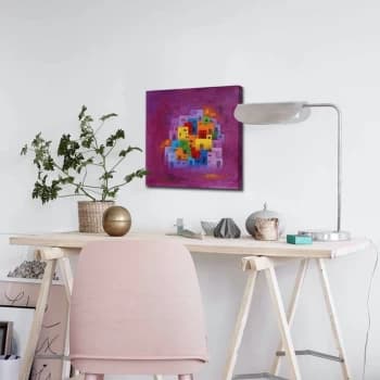 Image of 4545ABSC - 021 Multicolor Decorative Canvas Painting