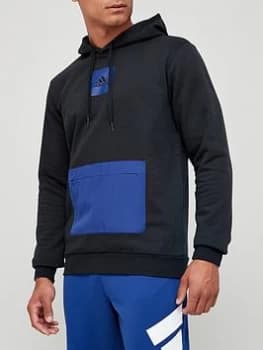 Image of adidas Essentials Fleece Hoodie - Black Size XS Men