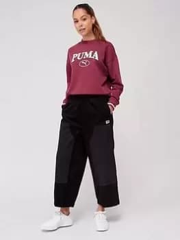 Image of Puma Downtown Corduroy Pants, Black, Size L, Women