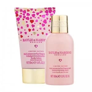 Image of Baylis Harding Rose Prosecco Fizz With Love Gift Set 2 Pie