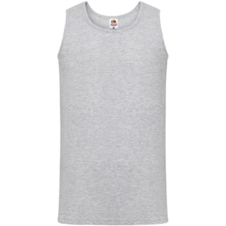 Image of Fruit Of The Loom Fruit of the Loom Men Valueweight Athletic Tank Top in Grey Size: X-Large Grey XL Male 5063652789261