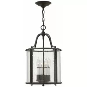 Image of Loops - 4 Bulb Ceiling Pendant Light Fitting Olde Bronze LED E14 60W Bulb