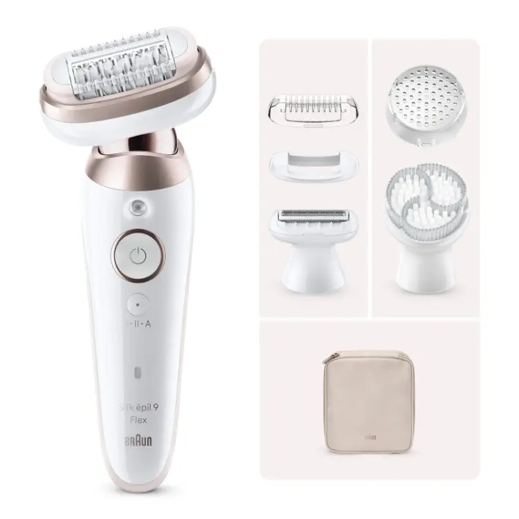 Image of Braun Silk-epil Epilators Series 9 Flex Epilator 9-060 3D White/Rose Titan