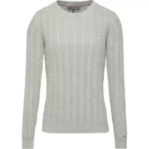 Image of Tommy Hilfiger Pascalino Cable Sweater - Grey
