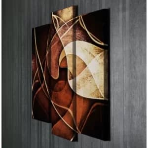 Image of UC038 Multicolor Decorative Canvas Painting (3 Pieces)