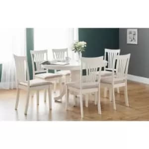 Image of Julian Bowen Stanmore Ivory Chair