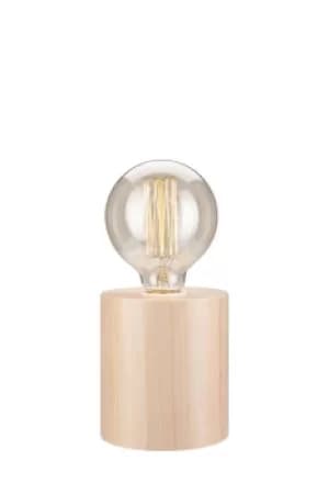 Image of Cylindrical Table Lamp Natural, 1x E27