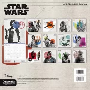 Image of Star Wars A3 Print Frame Calendar 2022 Wall Calendar multicolor