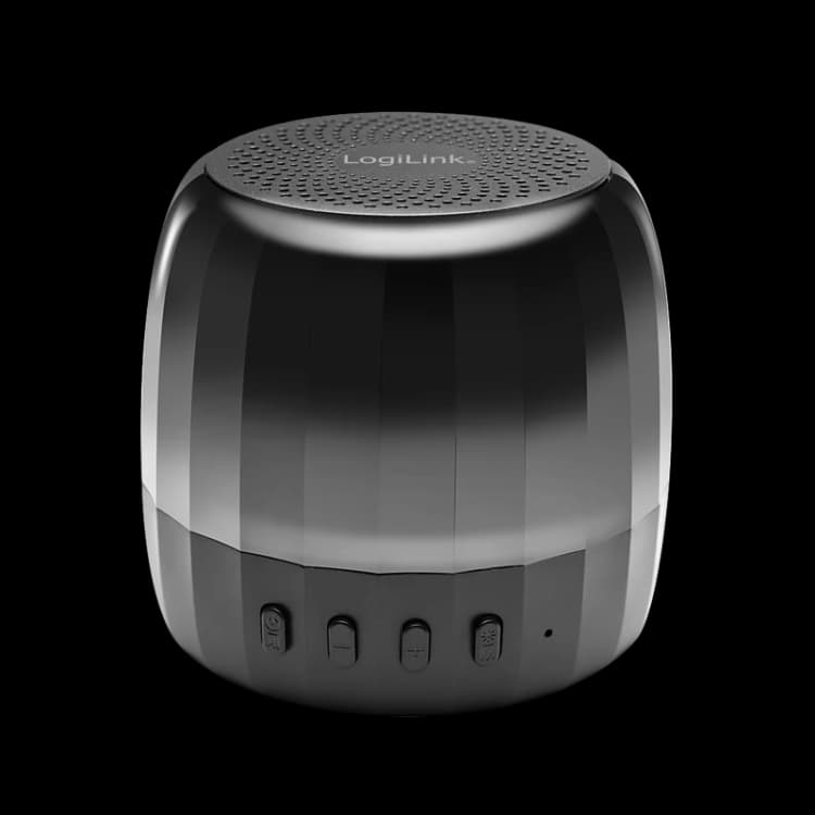 Image of LogiLink Speaker. portable. BT 5.2. micro SD. RGB light. black