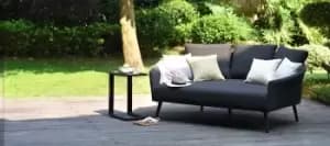 Image of Maze Ark Charcoal Fabric Daybed