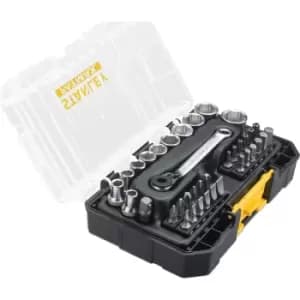 Image of Stanley FatMax 37 Piece 1/4" Drive Hex Socket and Bit Set Metric 1/4"