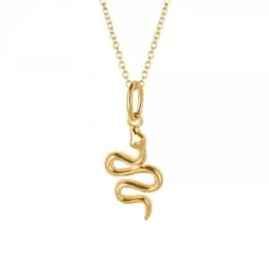 Image of Gold Plated Snake Necklace N4519