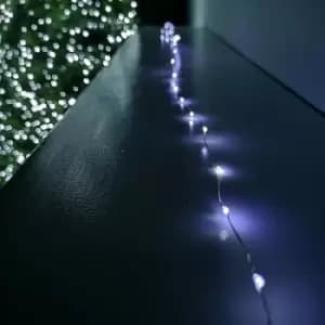 Image of 200 LED 10m Premier Christmas Outdoor Multi Function Wire Lights in Cool White