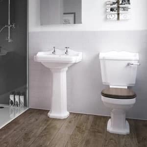 Image of Splashwall Gloss Cream Tile effect Shower Panel (H)2420mm (T)3mm