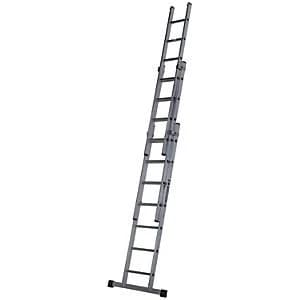 Image of Werner Professional 4.83m 3 Section Aluminium Extension Ladder