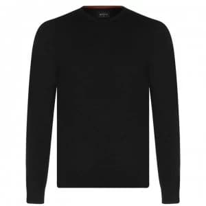 Image of Howick Merino Crew Jumper - Black