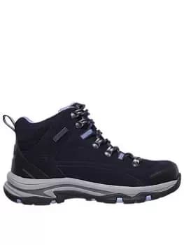 Image of Skechers Trego Alpine Trail High Top Lace Up Hiker Trail Boot - Navy, Size 3, Women