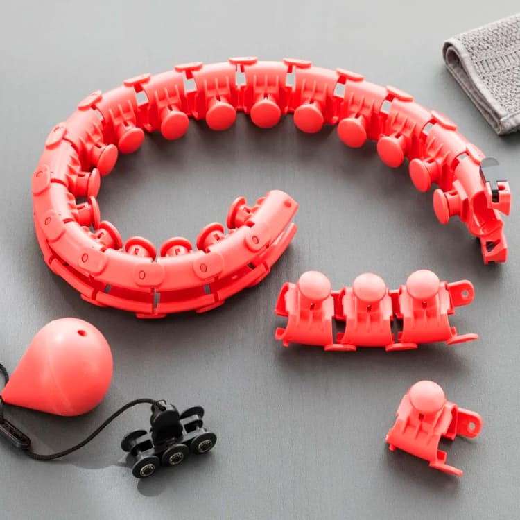 Image of Adjustable smart fitness ring with weights InnovaGoods Fittehoop Rouge Unisex TU
