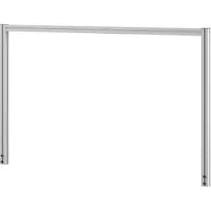 Image of made of aluminium profiles, made of aluminium profiles, HxWxD 930 x 1500 x 45 mm
