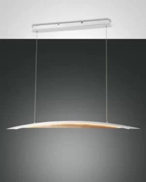 Image of Cordoba LED Integrated Pendant Ceiling Light Light White Glass