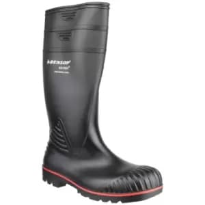 Image of Dunlop Acifort Unisex Heavy Duty Full Safety Wellington Boots A442031 (48 EUR) (Black) - Black