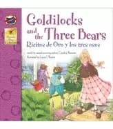 Image of ricitos de oro y los tres ojos bilingual childrens book spanish english gui
