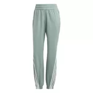 Image of adidas TRAINICONS 3-Stripes Woven Joggers Womens - Silver Green / White