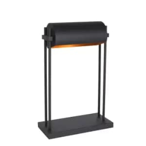 Image of Elias Modern Table Lamp - 1xE27 - Black