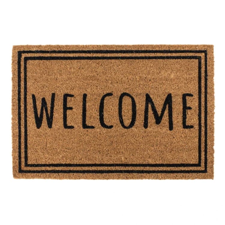 Image of JVL Latex Coir - Welcome Border, 40x60cm Multi unisex Size: 40x6