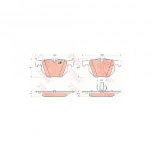 Image of Brake Pad Set TRW GDB1730