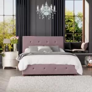 Image of Laurence Llewelyn-Bowen Laurence Llewelyn Bowen Hesper Ottoman Storage Bed Plush Velvet Blush Double