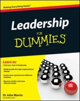 Image of Leadership for Dummies by John Marrin Paperback